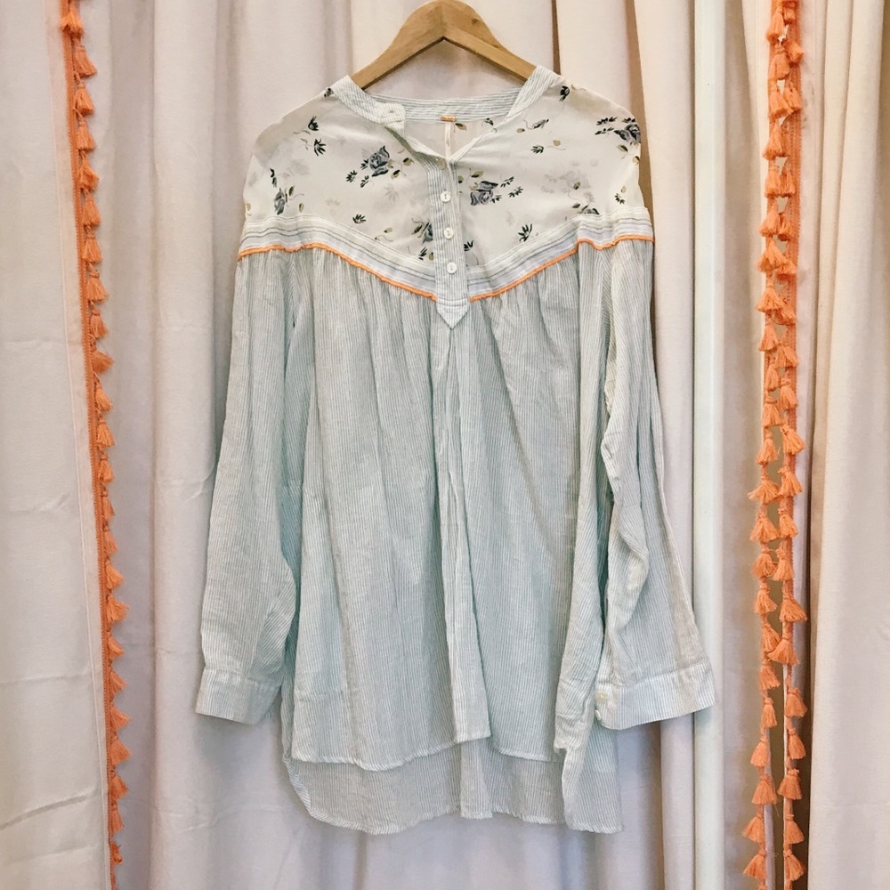 Free People long sleeve button up